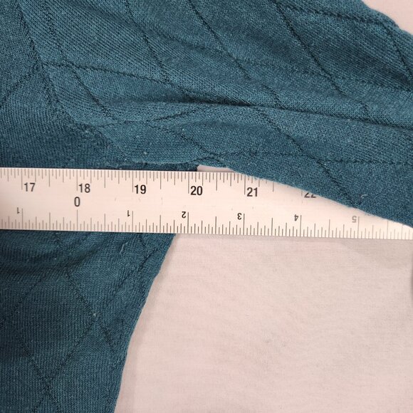 Banana Republic Button Up Cardigan Sweater Women's M Teal Cottage Office Layer - Picture 4 of 7